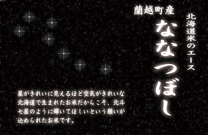 令和4年産北海道蘭越産ななつぼし5kg